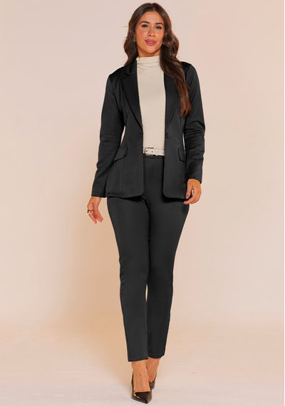 BLAZER ALFAIATARIA - 7371.PRETO - RUDÉLY LOJA