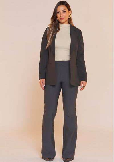 BLAZER ALFAIATARIA FORRADO - 7402.PRETO - RUDÉLY LOJA