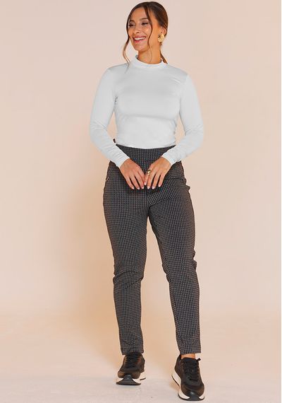 BLUSA GOLA ALTA - 8444.BRANCO - RUDÉLY LOJA