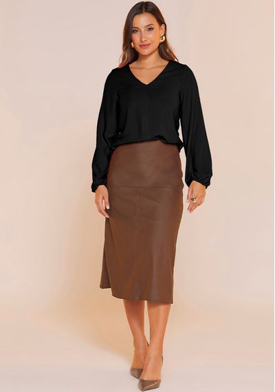 BLUSA FLUID - 8728.PRETO - RUDÉLY LOJA