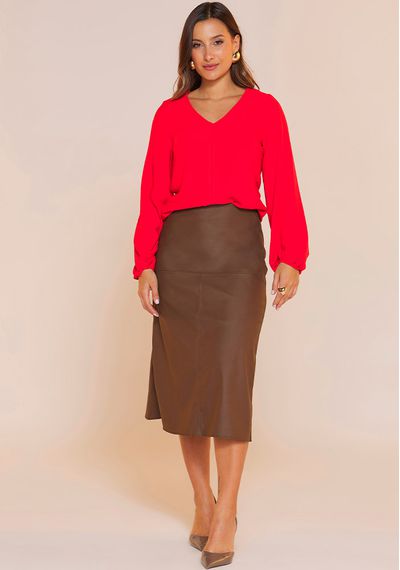 BLUSA FLUID - 8728.MELANCIA - RUDÉLY LOJA
