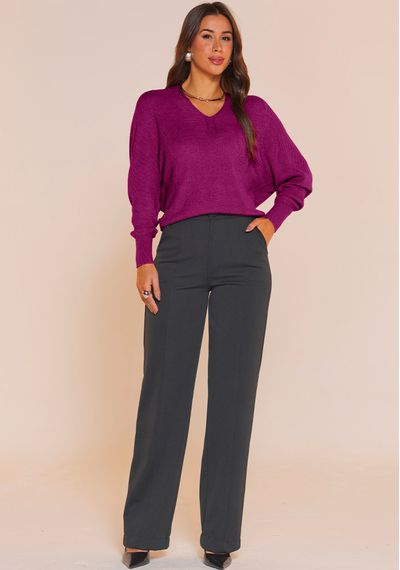 BLUSA AMPLA PEÇA PRONTA - 9554.ROSÉ - RUDÉLY LOJA