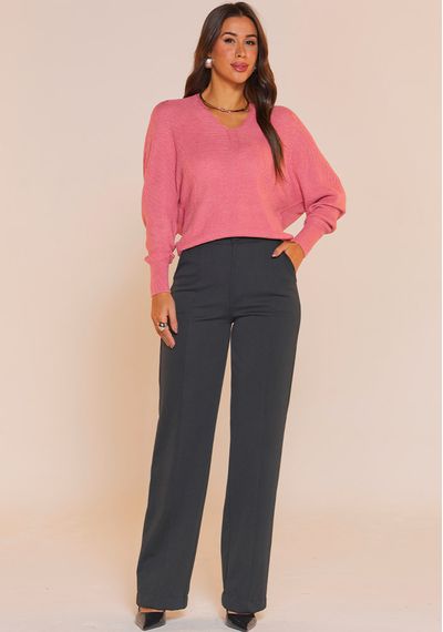 BLUSA AMPLA PEÇA PRONTA - 9554.ROSA - RUDÉLY LOJA
