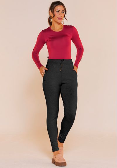 CALÇA JOGGER TRICÔ - 9586.PRETO - RUDÉLY LOJA