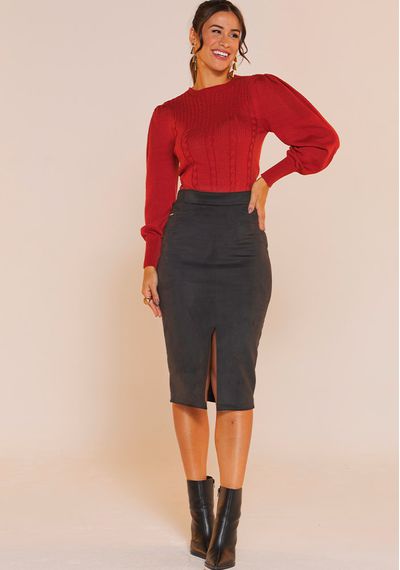 BLUSA BUFANTE PEÇA PRONTA - 9624.COBRE - RUDÉLY LOJA