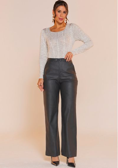 BLUSA DECOTE QUADRADO - 9755.OFF WHITE - RUDÉLY LOJA