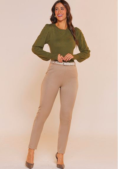 BLUSA BUFANTE FUTURE - 9759.VERDE MILITAR - RUDÉLY LOJA