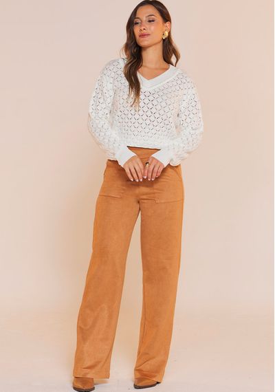 PULL RENDADA YORK - 9772.OFF WHITE - RUDÉLY LOJA