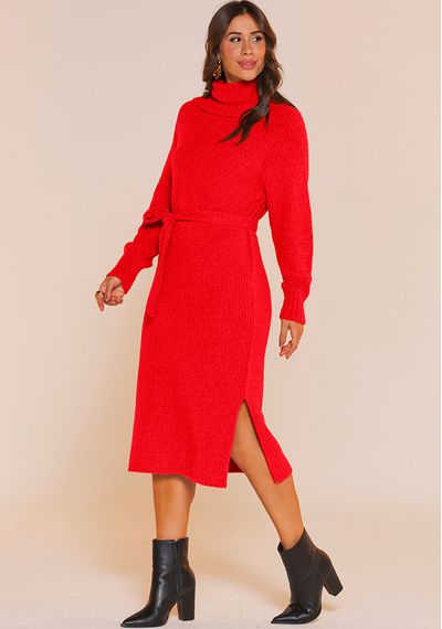 VESTIDO LONDRES - 9786.VERMELHO - RUDÉLY LOJA