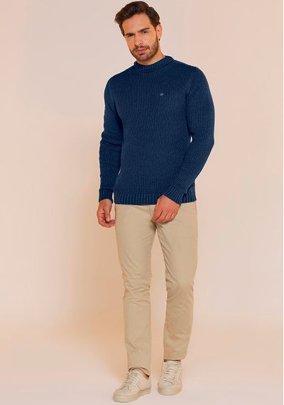 BLUSÃO MASCULINO RELEVOS - 9801.AZUL JEANS - RUDÉLY LOJA