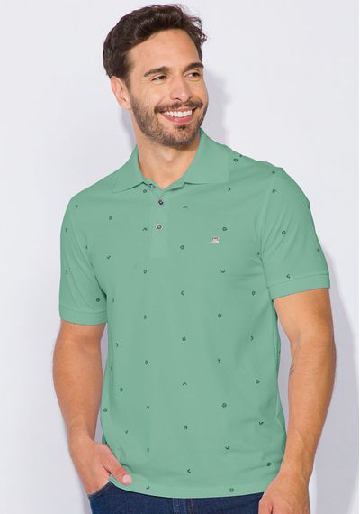 Polo Motivos - 3355.VERDE CLARO - RUDÉLY LOJA