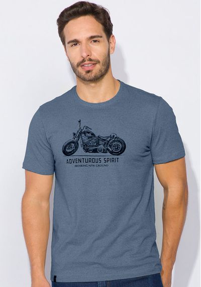 Camiseta Estampa Moto - 3685.MARINHO - RUDÉLY LOJA