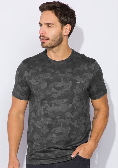 Camiseta Camuflada - 3686.PRETO - RUDÉLY LOJA