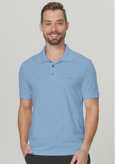 POLO MOTIVOS - 3355.AZUL JEANS - RUDÉLY LOJA
