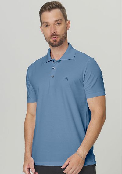 POLO BÁSICA - 3613.AZUL JEANS - RUDÉLY LOJA