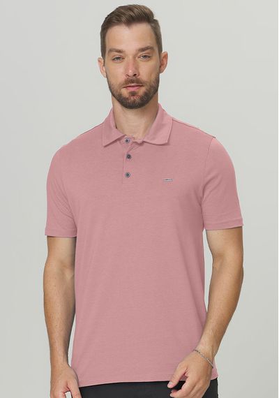 POLO ALGODÃO PIMA - 3667.ROSA ESCURO - RUDÉLY LOJA