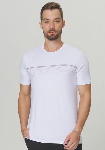 CAMISETA LISTRA FRONTAL - 3675.BRANCO - RUDÉLY LOJA