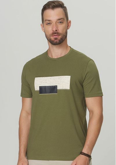 CAMISETA ESTAMPA BLOCO - 3724.VERDE MILITAR - RUDÉLY LOJA