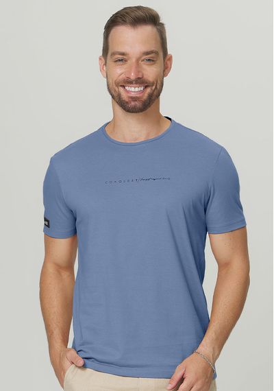 CAMISETA PIMA ESTAMPADA - 3726.AZUL JEANS - RUDÉLY LOJA