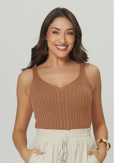 CROPPED JOLIE DECOTE V - 8734.MARROM - RUDÉLY LOJA