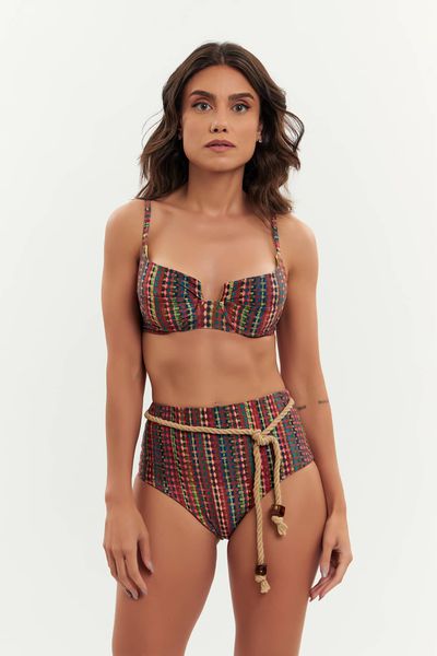 TOP LEBLON ARGILA E CALCINHA IPANEMA ARGILA