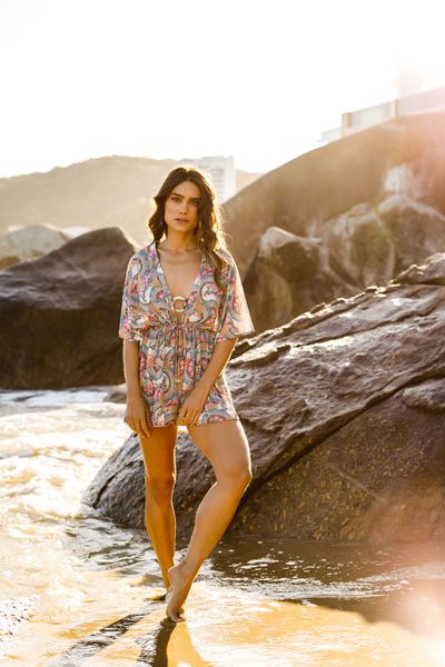 BATA CURTA MORCEGO MANDALAS