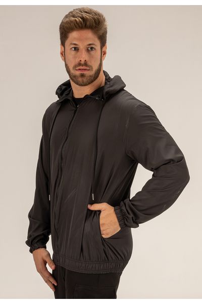 Jaqueta Corta Vento Masculina Classic Preta