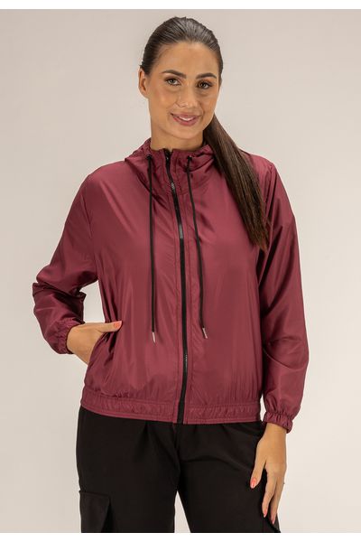 Jaqueta Corta Vento Feminina Classic Bordô