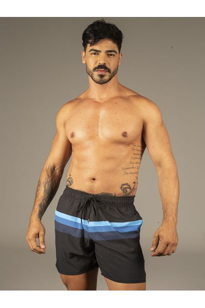 Short Masculino Estampado Listras 155 Dulk