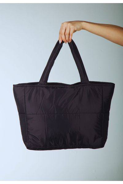Bolsa Puffer Média Preta
