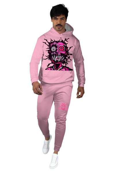 Conjunto Moletom Zumbi Rosa Dulk