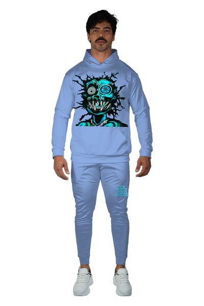 Conjunto Moletom Zumbi Azul Dulk