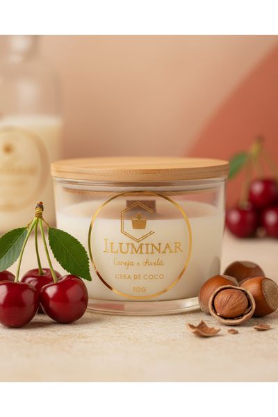 Vela Cereja e Avelã 90g