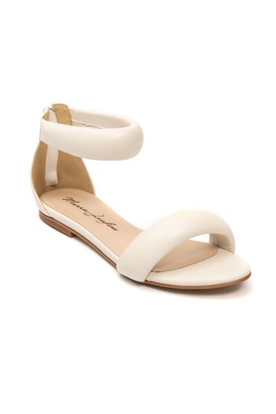Sandália Rasteira Louise Off White