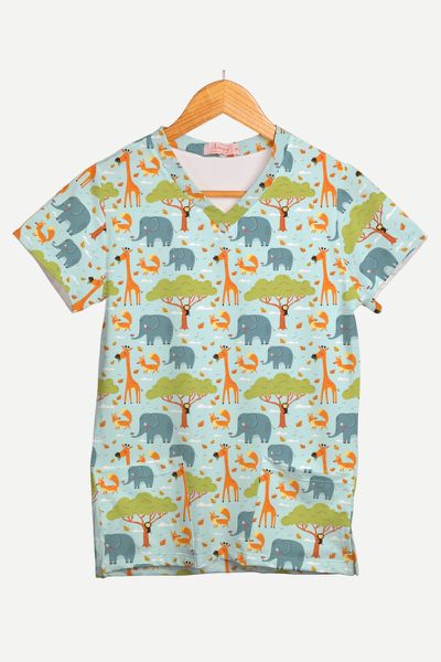 Blusa Estampada Fauna Serrena em Malha Confort