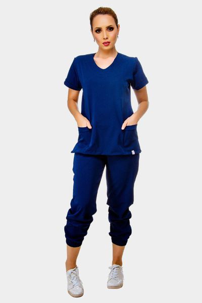 Scrub Feminino Basic Bia Azul Marinho