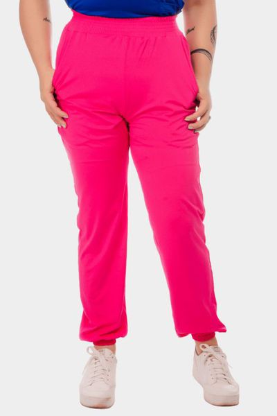 Calça Rosa Chiclet Em Malha Dry Confortly Scrub