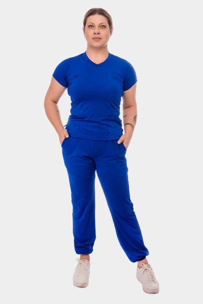 Conjunto Azul Caneta Em Malha Dry Confortly Scrub