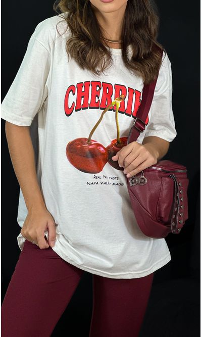 Camiseta Valley Cherry - Off - Jack Modas, Moda Feminina e Acessórios 