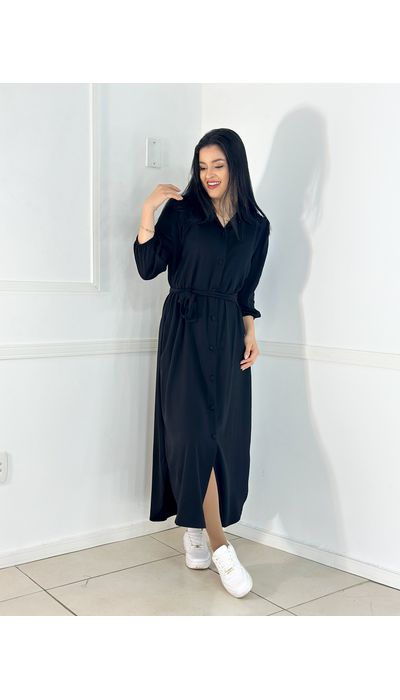 Chamise Stella Preta - 083 - Belíssima Moda Evangélica