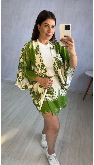 Conjunto Kimono e Sh... - KARINA CINTRA