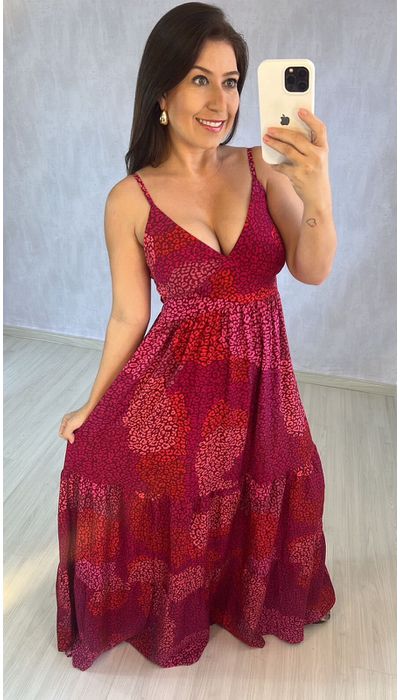 VESTIDO ONÇA ROSA - KARINA CINTRA
