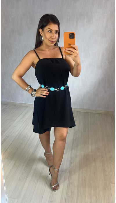 VESTIDO ALCINHA PRET - KARINA CINTRA