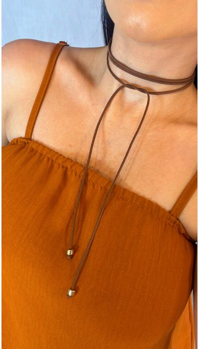 CHOCKER CAMURÇA MARR... - KARINA CINTRA