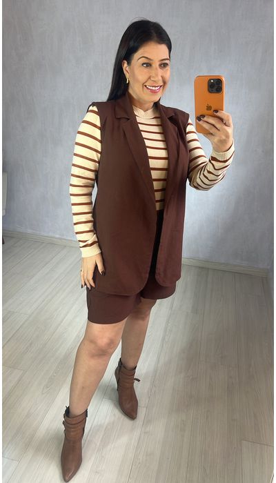 CONJUNTO SHORT E COL... - KARINA CINTRA