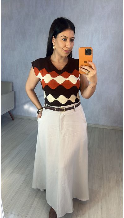 CROPPED TRICOT ONDAS... - KARINA CINTRA