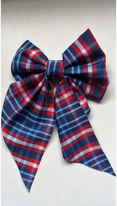 LAÇO JUNINO AZUL E VERMELHO