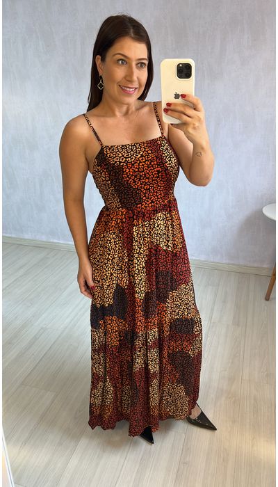 VESTIDO ANIMAL PRINT - KARINA CINTRA