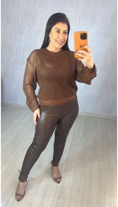 CALÇA SKINNY COURINO MARROM
