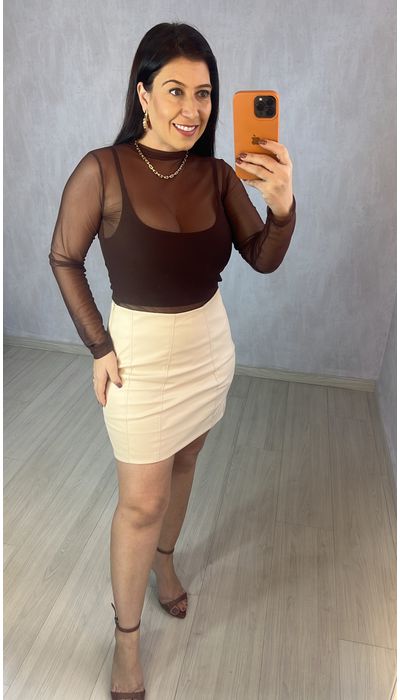 BLUSA TULE MANGA LON... - KARINA CINTRA